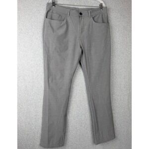 Pro Tour Pants Mens 34x30 Grey Golf Stretch 5-Pocket Straight Leg